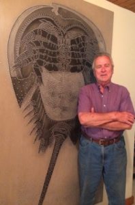 John Acorn with "Horseshoe Crab".